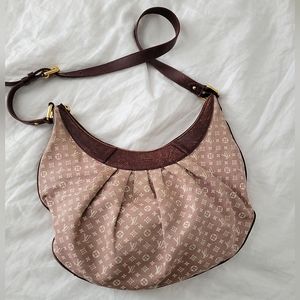 Louis Vuitton Vintage Mini Lin Rhapsodie Croissant Shoulder/Crossbody bag Sepia